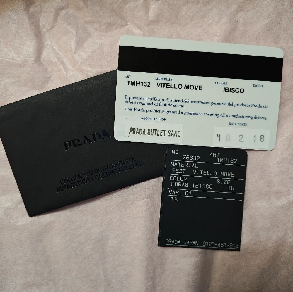Prada Pink Saffiano Lux Leather Flap Continental Wallet